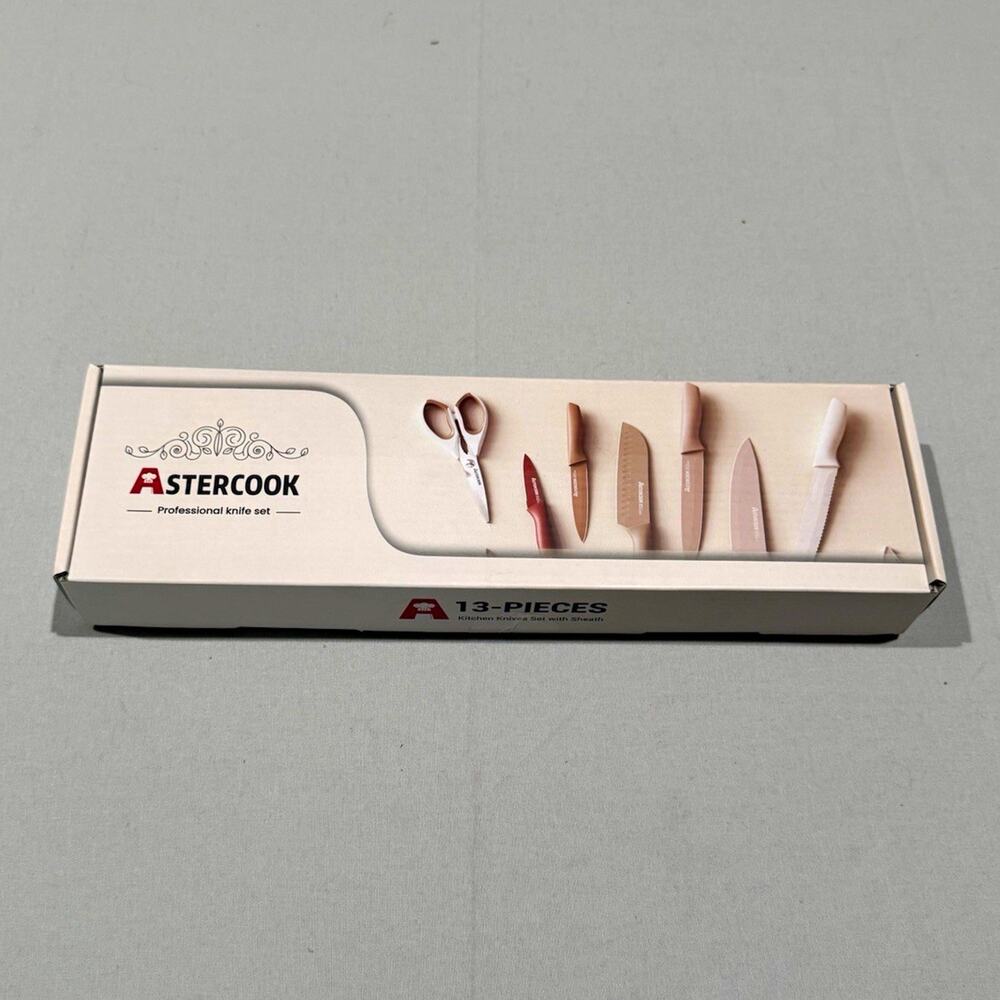 Astercook 13-Piece Knife Set with Sheath - Model/MPN A60.K13099P